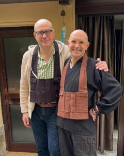 Doryu, Gyoetsu and the Anshin sangha @centrozenanshin- thank you for all your effort❤️🙏🏻 #tokudo #jukai #vow #ceremony #ritual #sotozen #daijihi #buddha #dharma #sangha #spiritualawakening